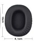 Black soft PU leather replacement earpad covers for Sony 1R headphones.