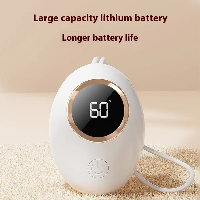 USB hand warmer with digital display in aluminium heat dissipation design