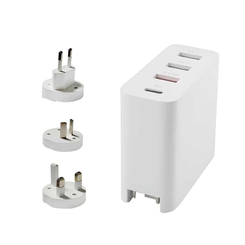 48wpd four-port USB-C fast charger with Power Delivery and indication lights