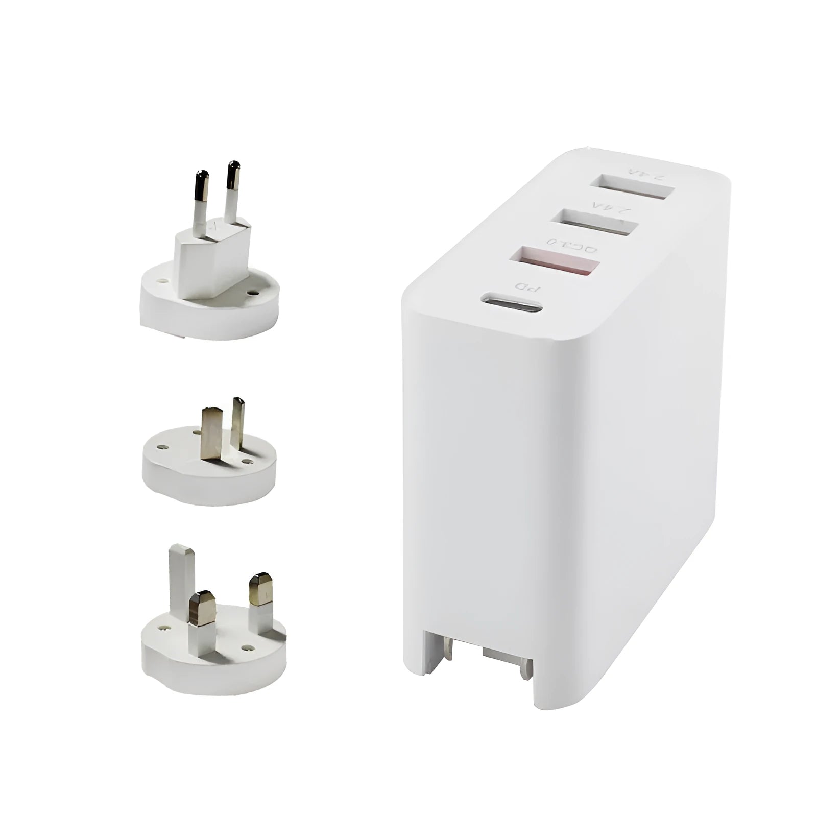 48wpd four-port USB-C fast charger with Power Delivery and indication lights