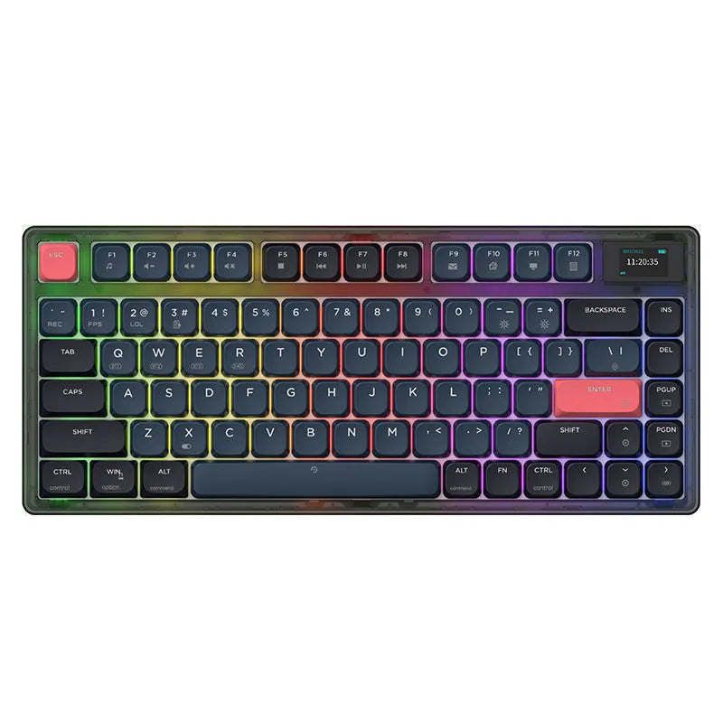 Ajazz AK832PRO mechanical keyboard with compact 81-key layout and RGB backlighting