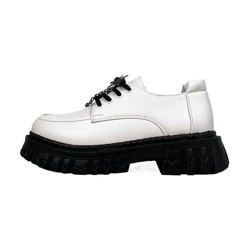Women's Duke Asterism colour loafers with a cross strap and metal buckle on a round toe.