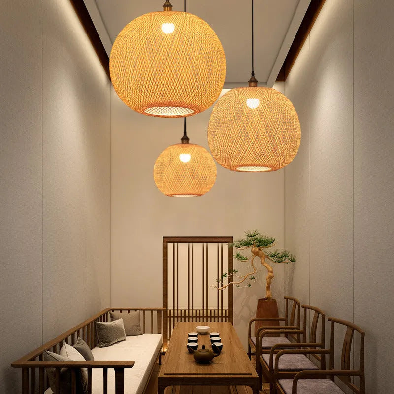 Pastoral hall chandelier with multiple lamp holder diameter options from 20cm to 55cm.