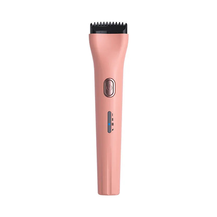 Pink portable electric eyelash curler with temperature control and memory function for long-lasting curls