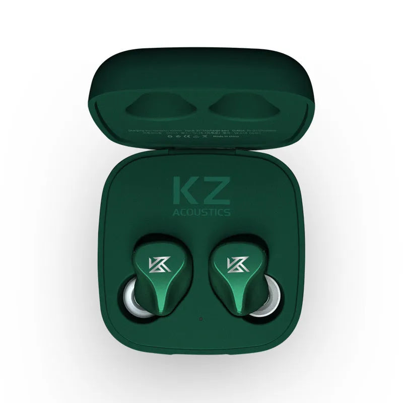 Black Z1 true wireless in-ear Bluetooth headphones with charging case
