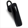 M163 car Bluetooth headset in black and white colour options showing control buttons