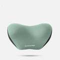 Automotive waist support cushion with memory foam in black grey colour on car seat