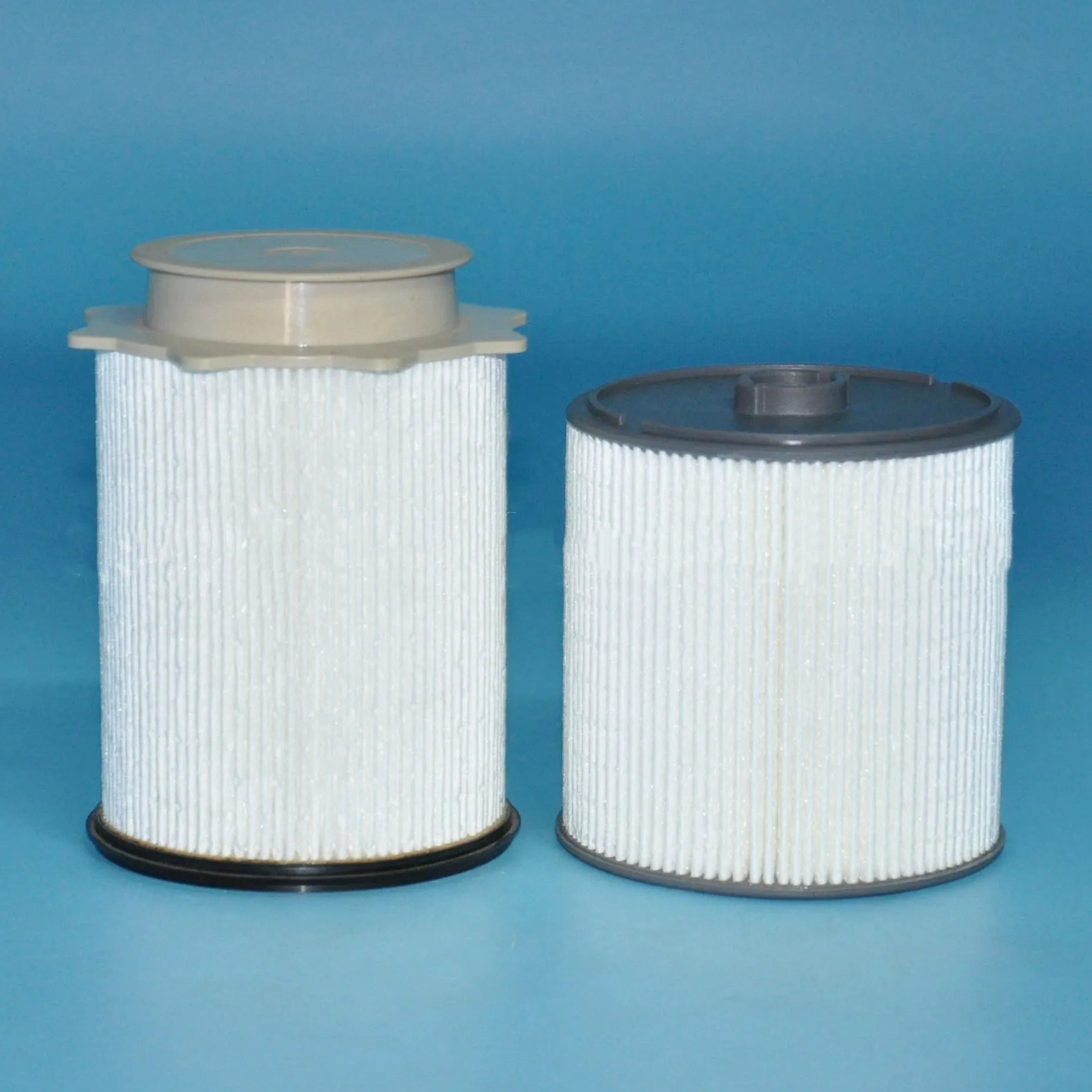 RAM 1500-5500 diesel fuel filter kit with white housing and specified material components