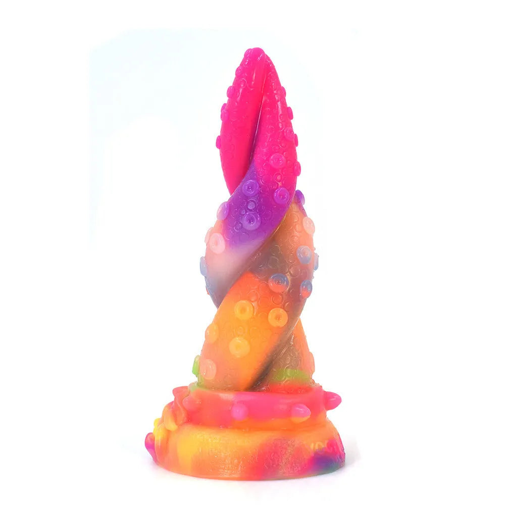 Colorful luminous glow platinum silicone simulation male penis toy YOCY-2066 in luminous colour