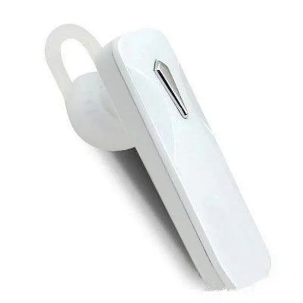 M163 car Bluetooth headset in black and white colour options showing control buttons