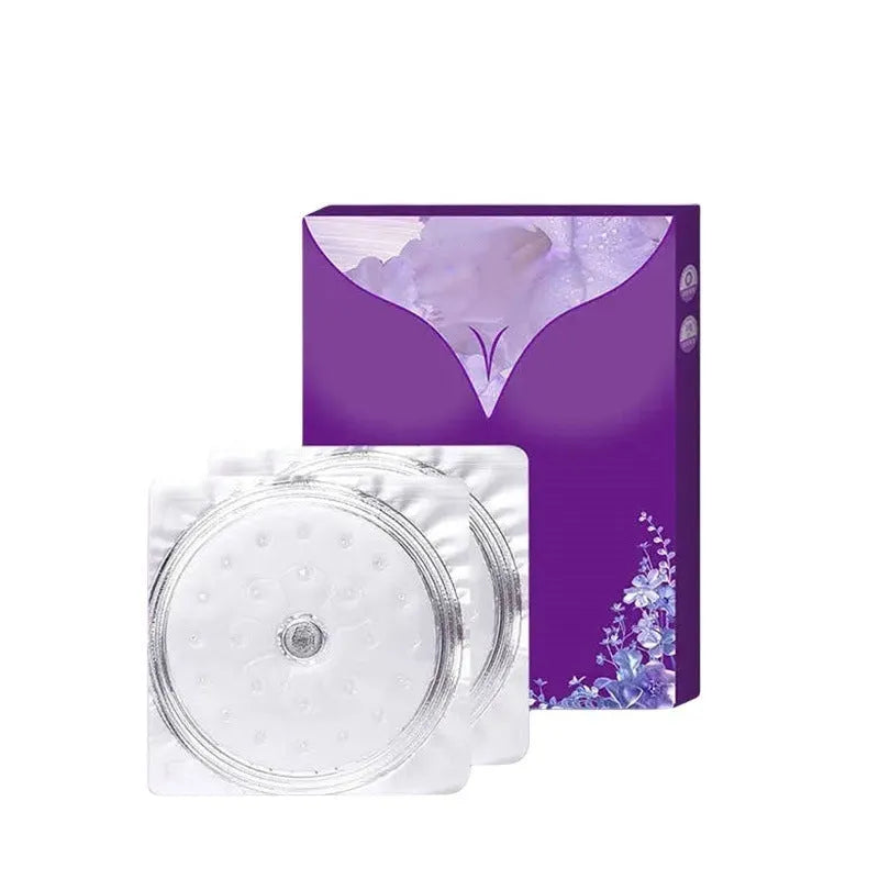 Chest tightening breast enhancement mask showing adhesive chest patch design for skincare