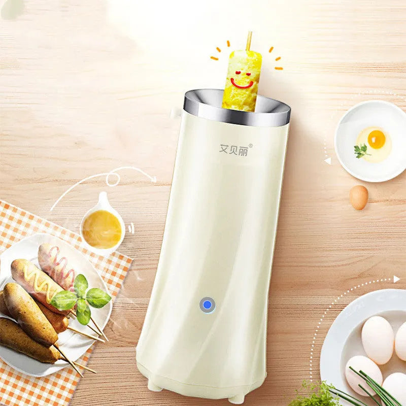 Beige white automatic mini breakfast machine for 220V 50Hz kitchen countertop use