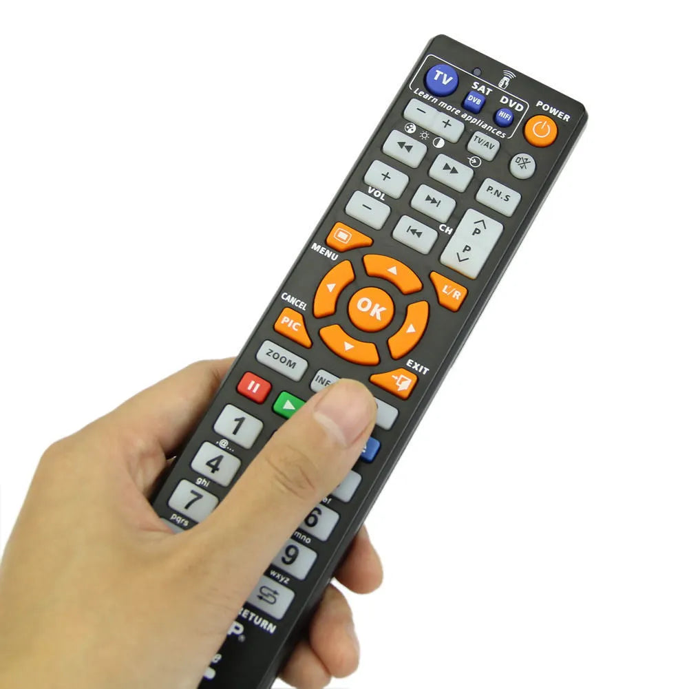 L336 black learning remote control with full key programming for audio accessories