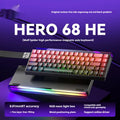 Magnetic axis mechanical keyboard with RGB lighting and custom side engraving designs
