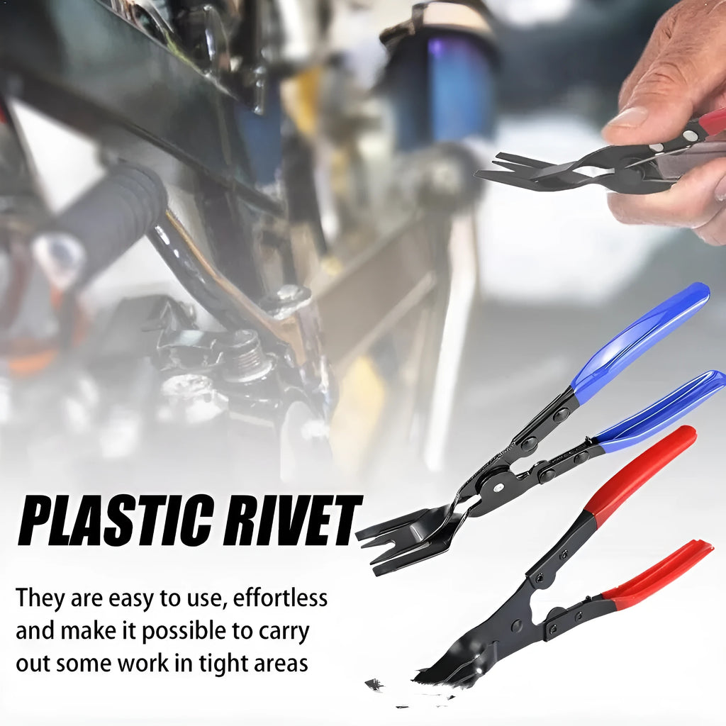 Blue steel car universal disassembly separator pliers with 240mm length for removing door panels and trim clamps