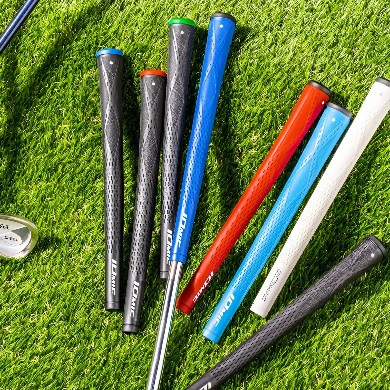 TPE/TPR golf club grip in multiple colour options including pink, red, blue, white and black combinations