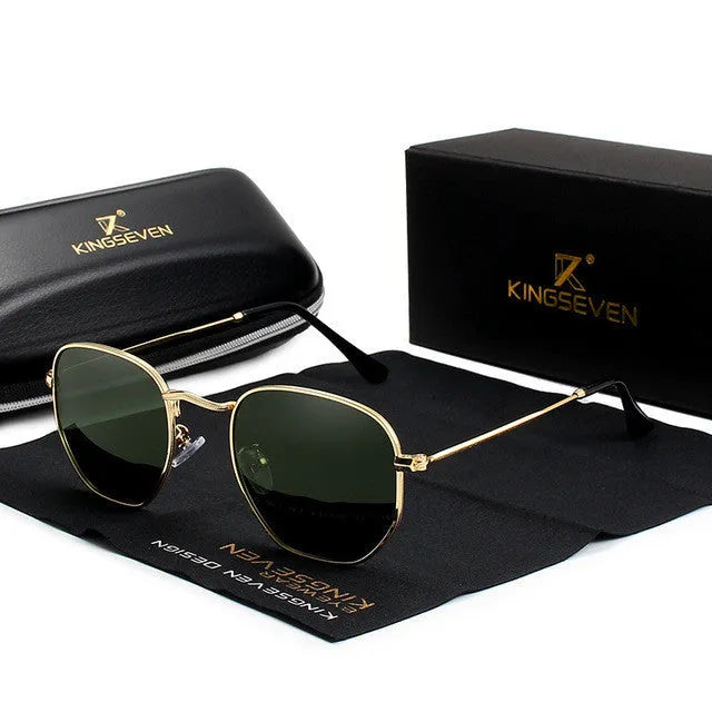 Classic round sunglasses for men with retro frame and UV400 lenses in multiple colour options