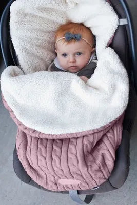 Baby stroller sleeping bag with thick cotton wool filling in envelope design, available in 15 colours including black and beige
