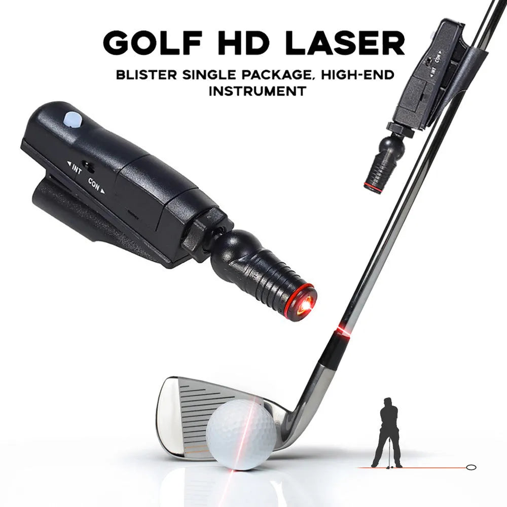 Black golf putter laser aiming sight accessory for putting alignment practice