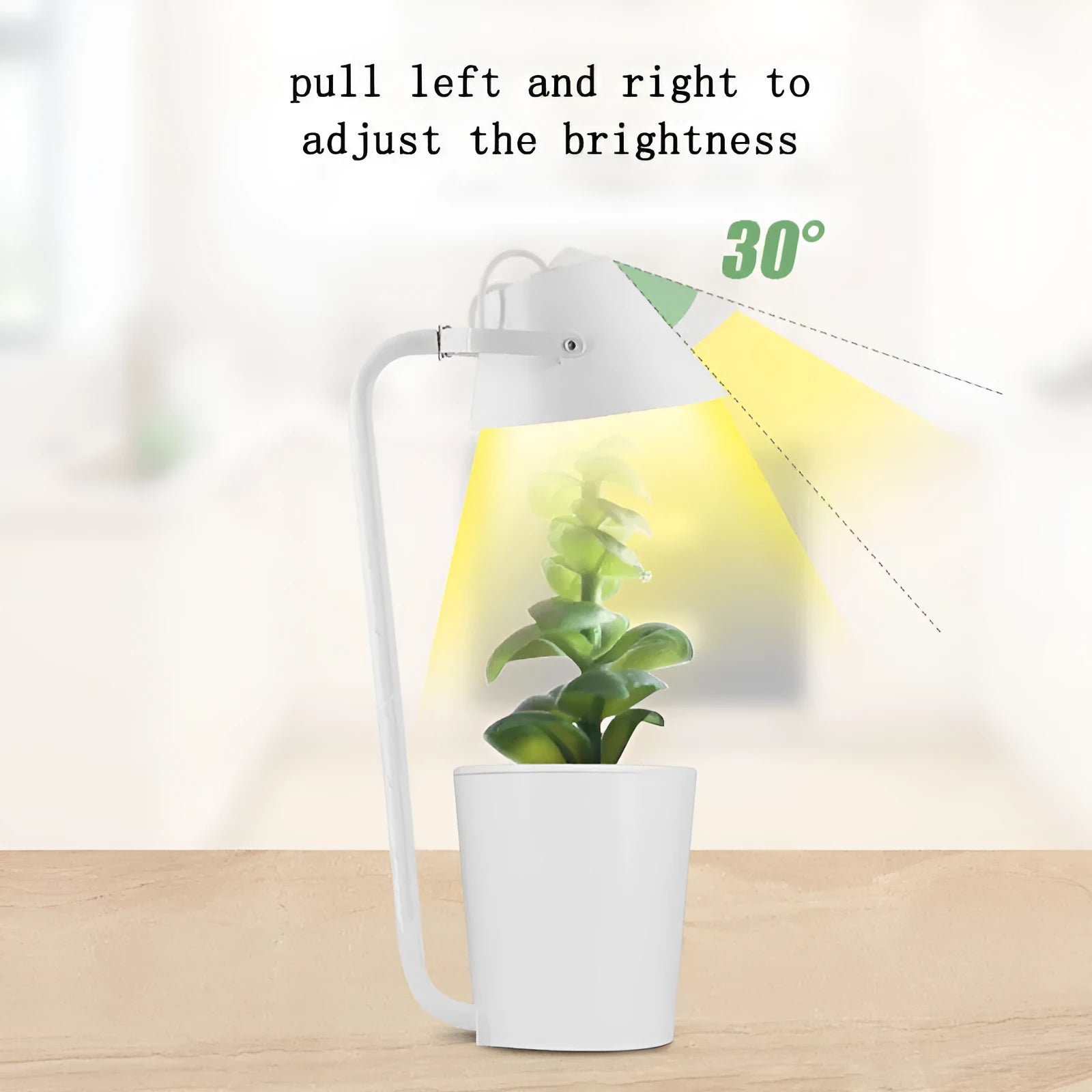 White desktop hydroponic plant growth machine for soilless cultivation