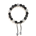 Black agate map stone and volcanic rock bracelet in new Chinese style with 10mm and 8mm size options