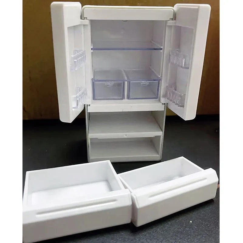 White plastic miniature candy toy model with light feature measuring 11.4cm tall