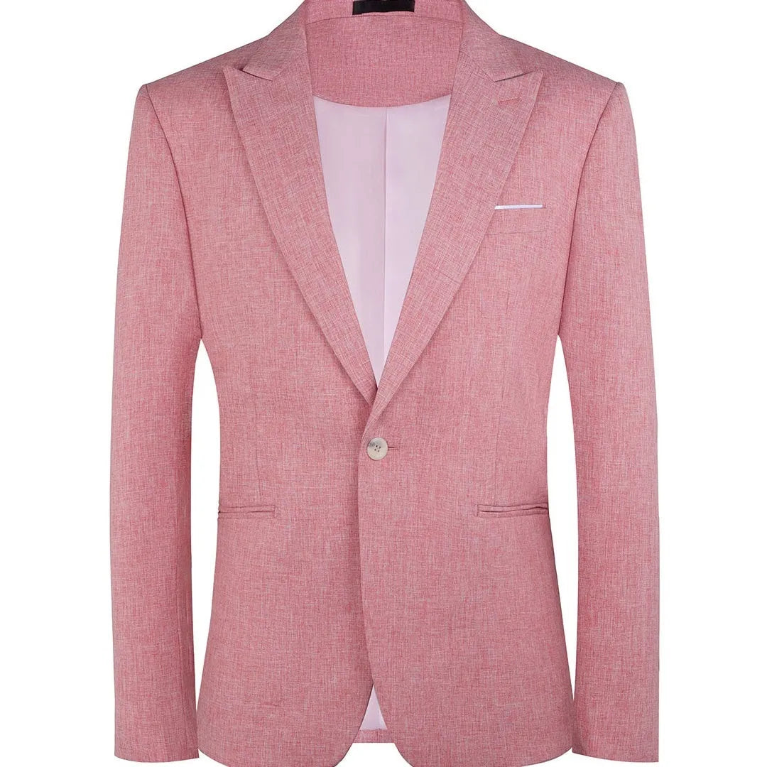 Men's light blue casual Western-style blazer jacket for summer smart wear.