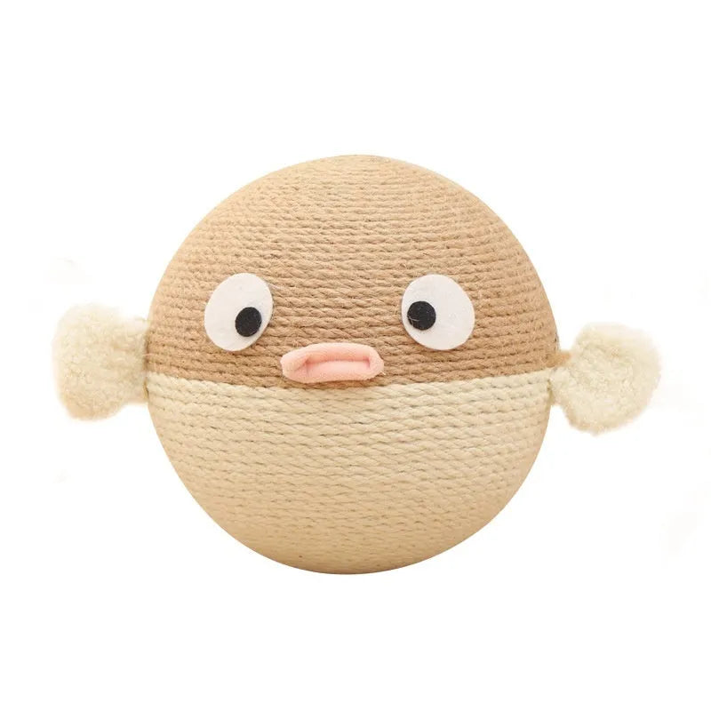 Puffer leakage food feeder tumbler puzzle toy for dogs and cats in 15cm cube design