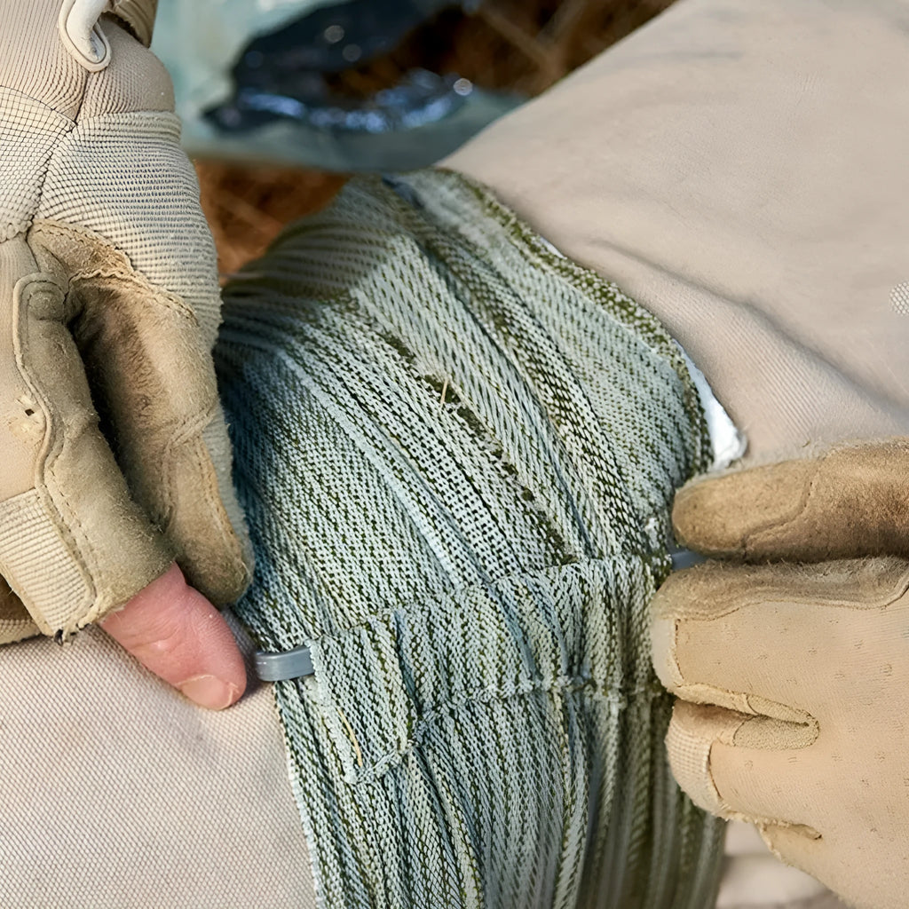 Military-grade hemostatic bandage in 4 inch and 6 inch sizes with sterile tactical gauze tape for emergency haemorrhage control