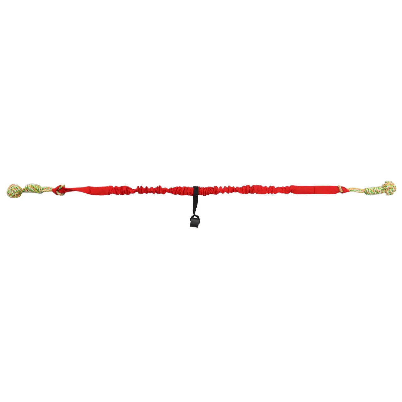 Braided cotton dog tug of war rope toy in red, grey, or black colours for interactive play