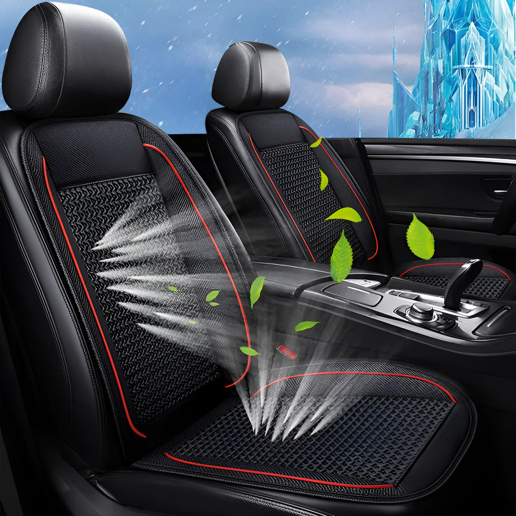 60cm square car ventilation seat cushion with massage function in black colour