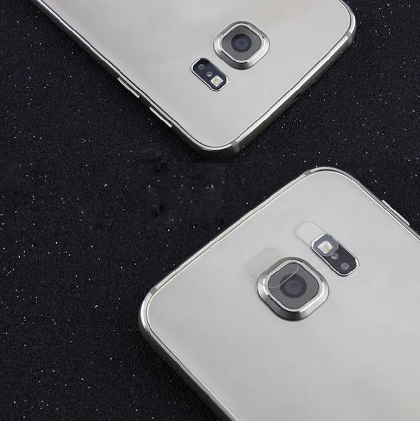 Samsung Galaxy S7 edge and S8 rear camera tempered glass lens protector film set
