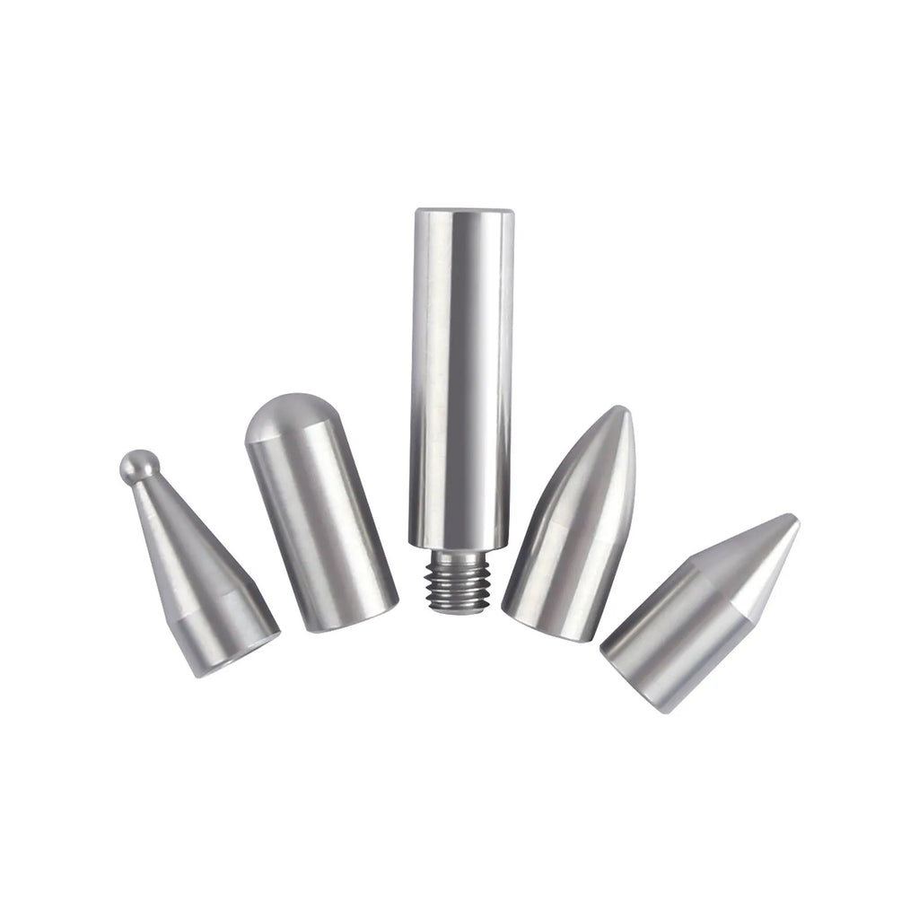 Three alloy steel hook crowbars for car dent repair arranged as a set