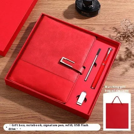 A5 notebook with soft PU leather cover and wood-free paper pages in multiple colour options