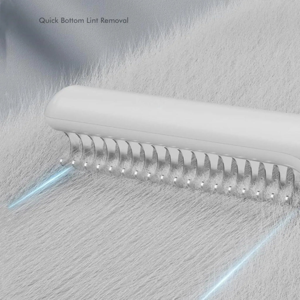 Stainless steel pet dematting comb with comfortable handle for removing knots from dog hair