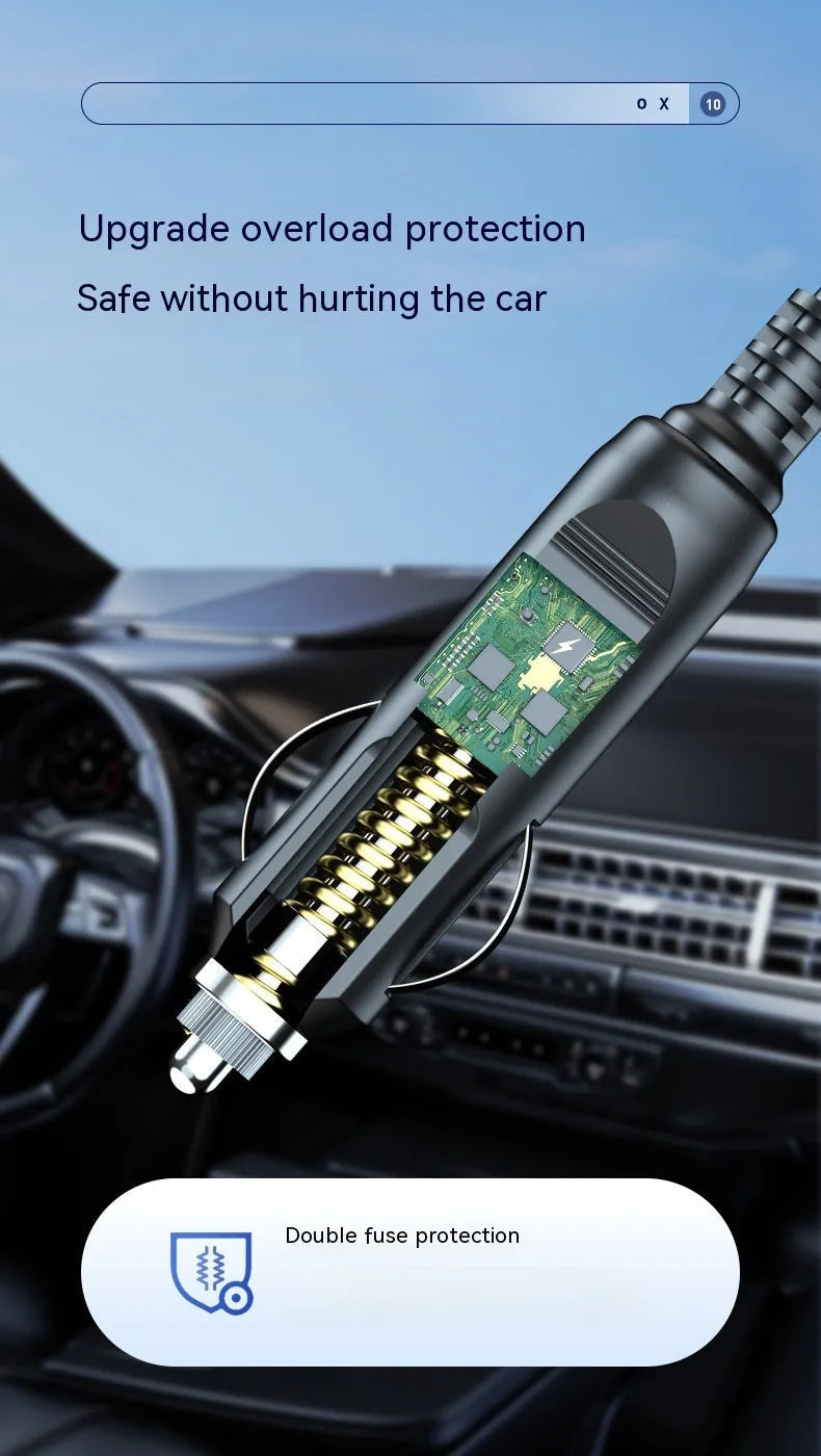 Wireless digital display car air pump and vacuum cleaner with storage bag and accessories
