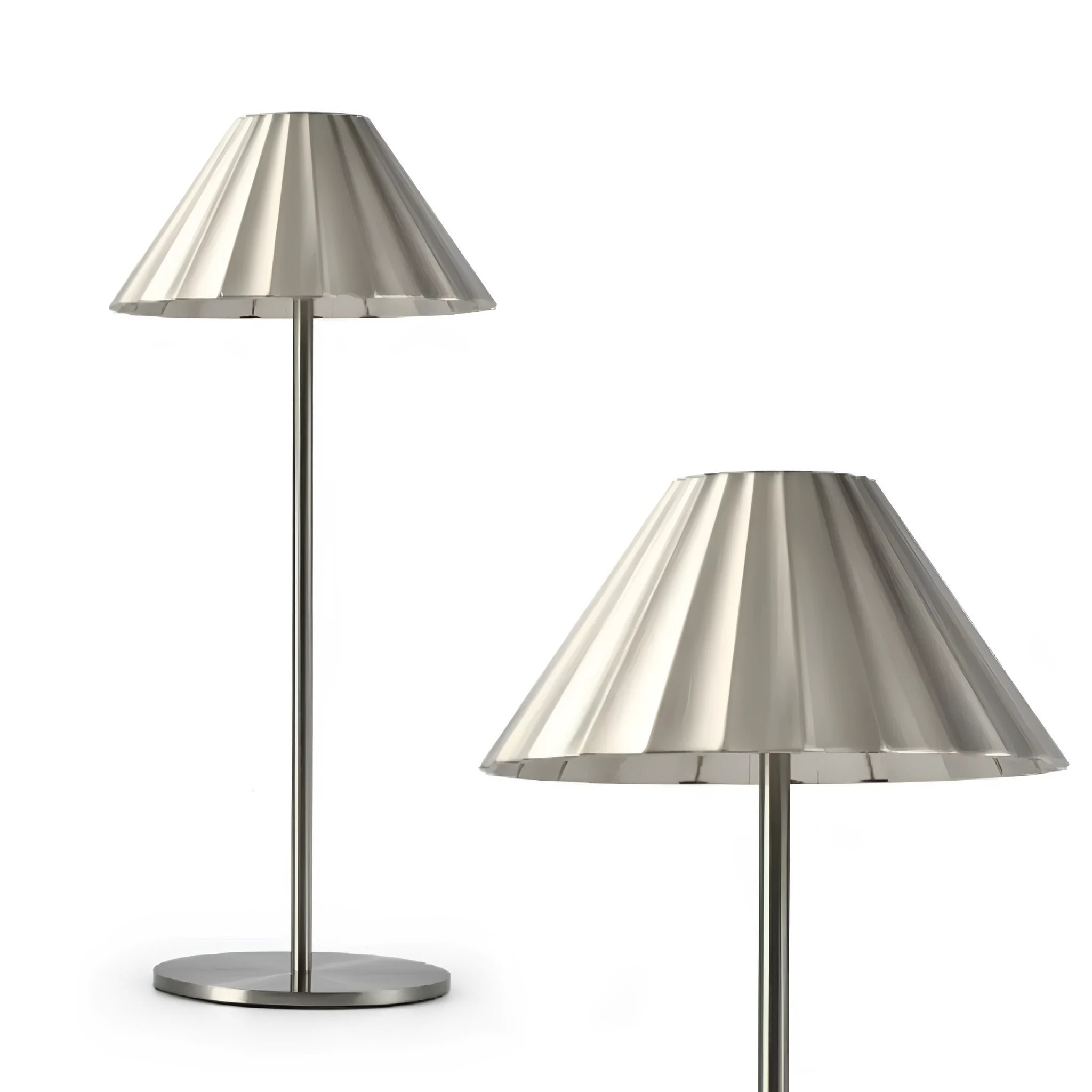 Alloy desk lamp with touch dimming controls and USB Type-C charging port