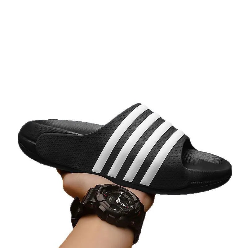 Unisex casual PVC slippers with EVA sole in leisure sports style showing colour options