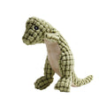 Grey, green, and orange bite-resistant dog toy with sound, shown with scale indicating 35cm length.