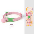 A small dog collar made from high elasticity polyester fabric in a choice of seven colours, adjustable between 22 and 32 cm.