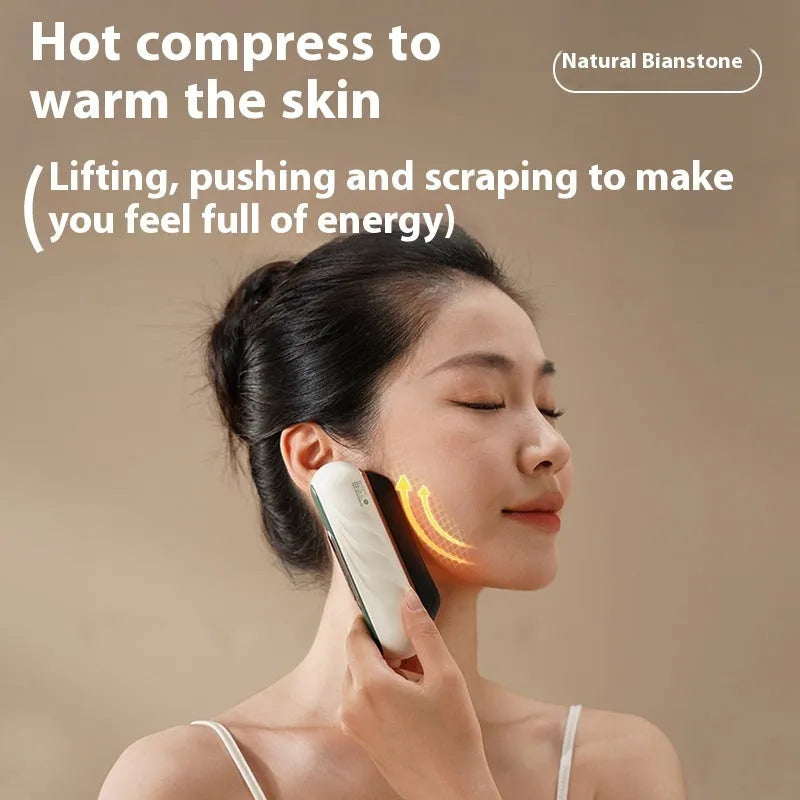Electric scraping plate massage tool with USB charging port