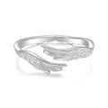 Original Guard S925 sterling silver open ring with wing motif in BSR719E colour