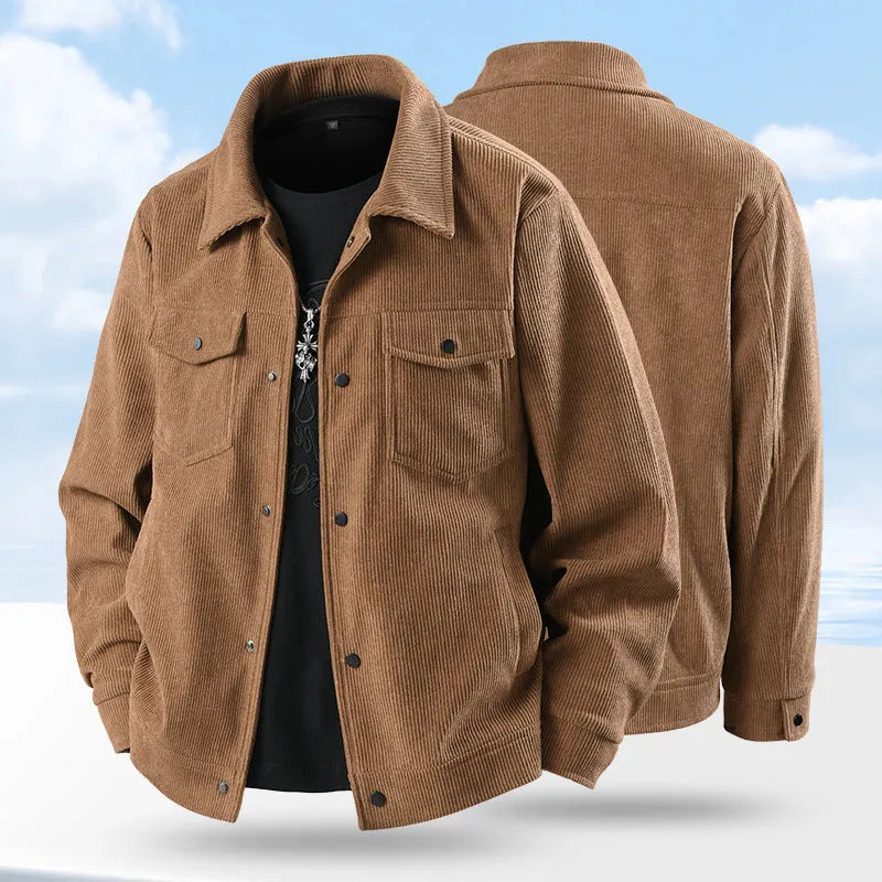 Mens slim fit casual coat in Lycra fabric with ruffle design, shown in black.