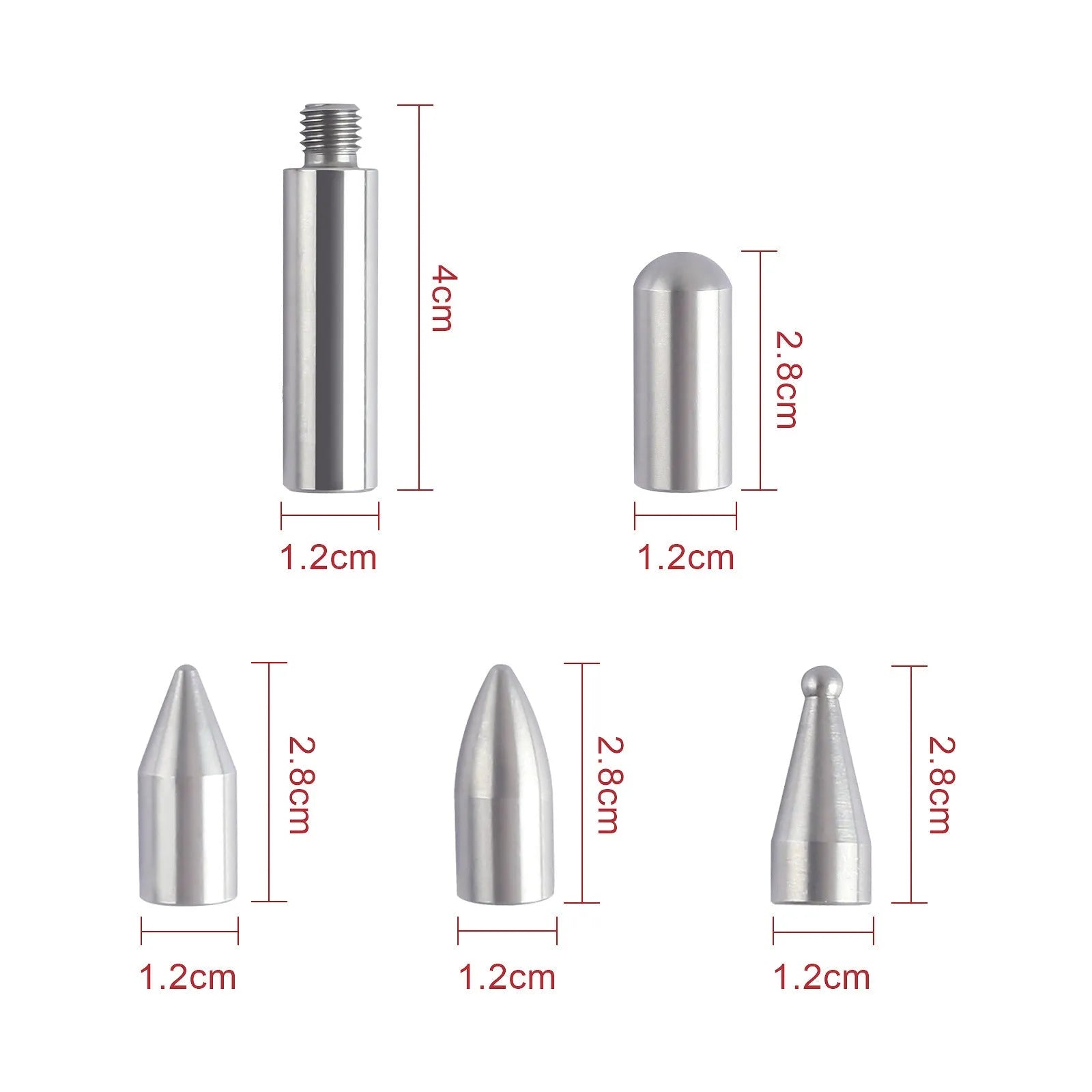 Three alloy steel hook crowbars for car dent repair arranged as a set