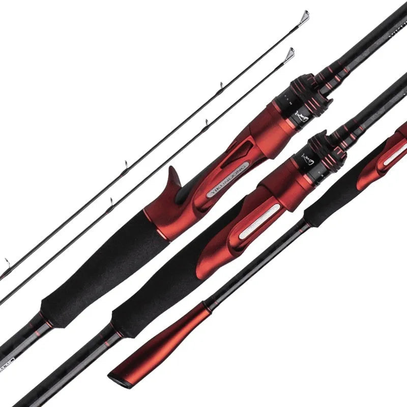 Carbon ultralight fishing rod with straight handle and pikestaff options in 210cm and 240cm lengths