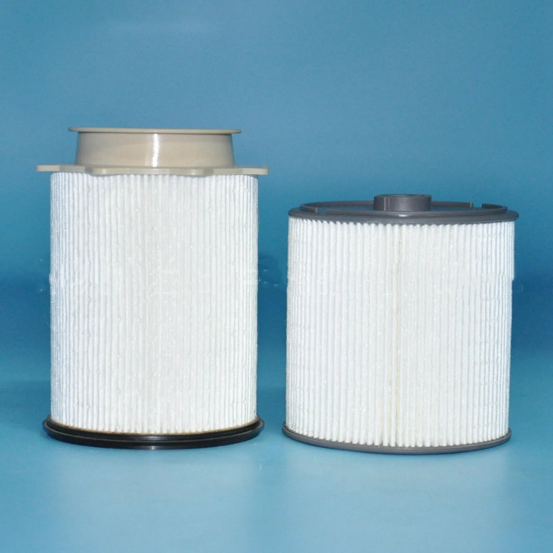 RAM 1500-5500 diesel fuel filter kit with white housing and specified material components