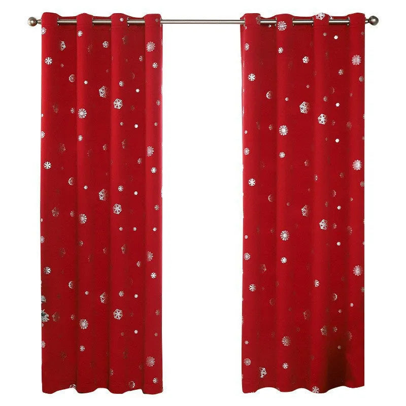 Hole-free snowflake pattern shade cloth curtain in polyester fabric showing high shading properties