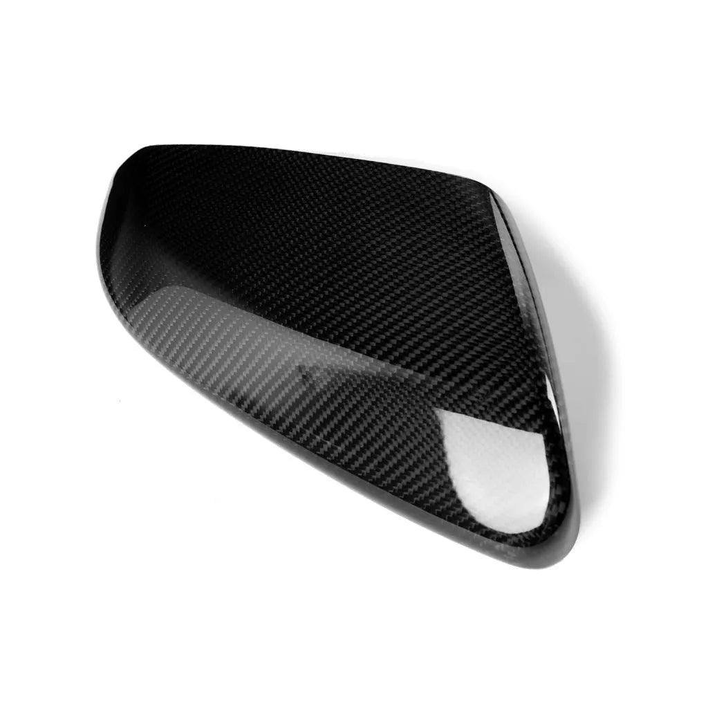 Carbon fiber rearview mirror shell sticker protective cover for Honda Civic 10th generation in black