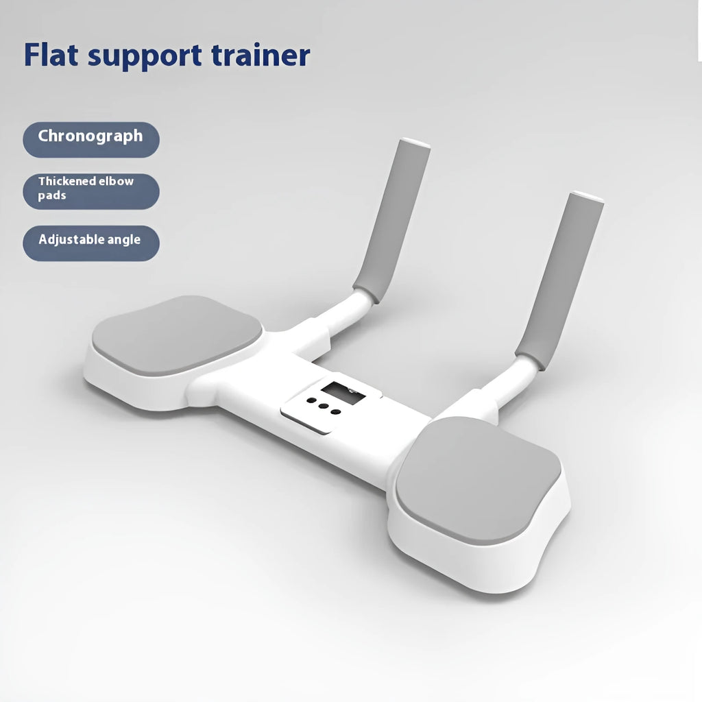 White flat support trainer with alloy aluminium frame and adjustable tension for home fitness