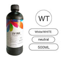 500ml bottle of Epson compatible UV printer ink for XP600 TX800 models in assorted colours